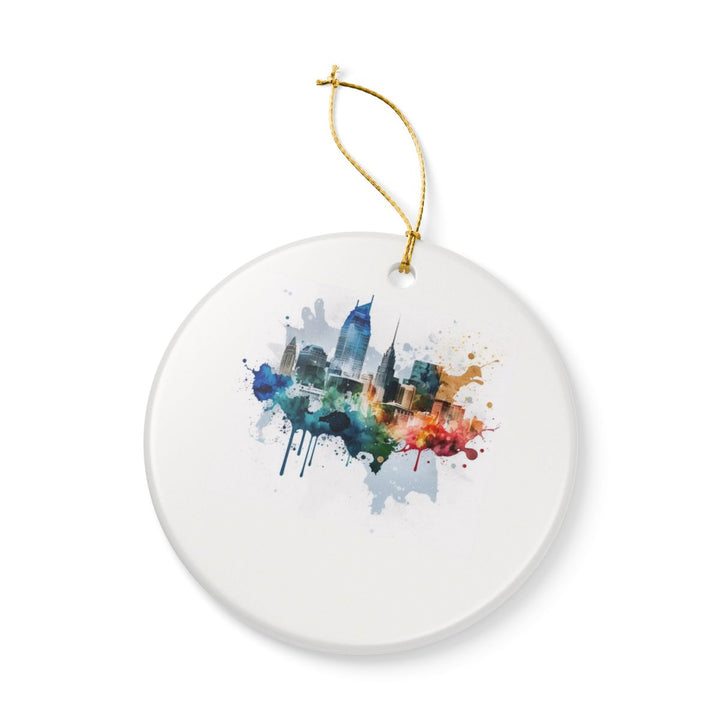 Nashville Tennessee Tennessee Ornament: Unique Nashville Souvenir, Nashville Tennessee Xmas Decor, and Authentic Nashville Gift