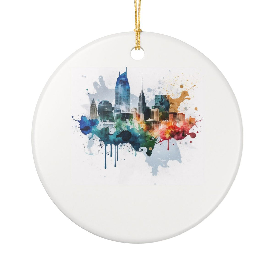 Nashville Tennessee Tennessee Ornament: Unique Nashville Souvenir, Nashville Tennessee Xmas Decor, and Authentic Nashville Gift