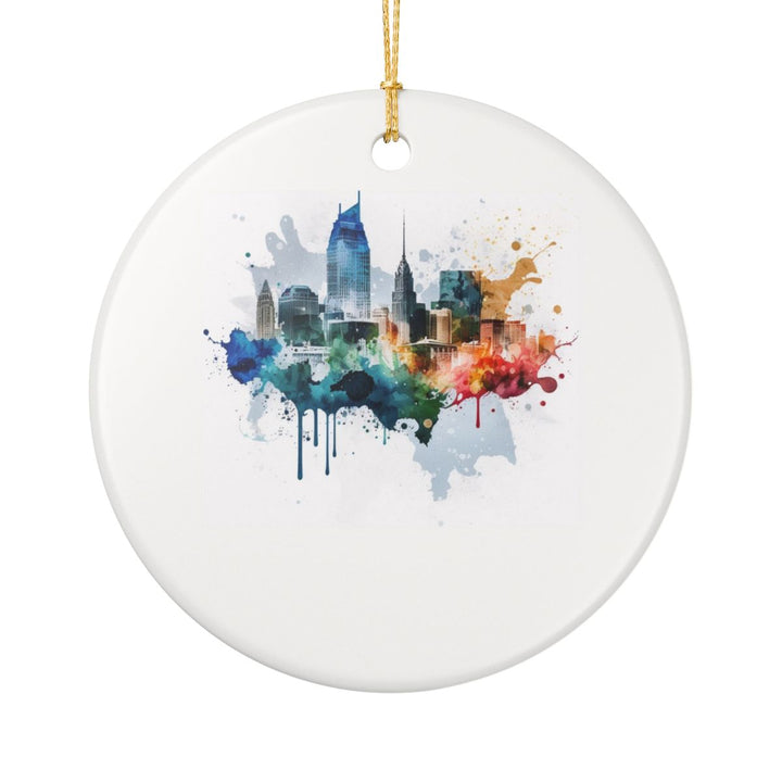 Nashville Tennessee Tennessee Ornament: Unique Nashville Souvenir, Nashville Tennessee Xmas Decor, and Authentic Nashville Gift