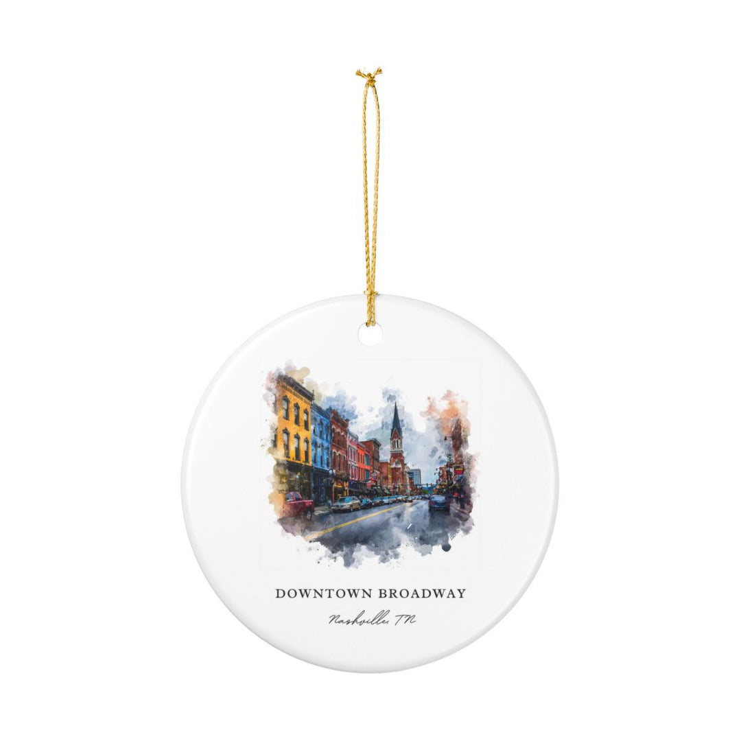 Nashville Tennessee Ornament: Unique Nashville Souvenir, Nashville Tennessee Xmas Decor, and Authentic Nashville Gift