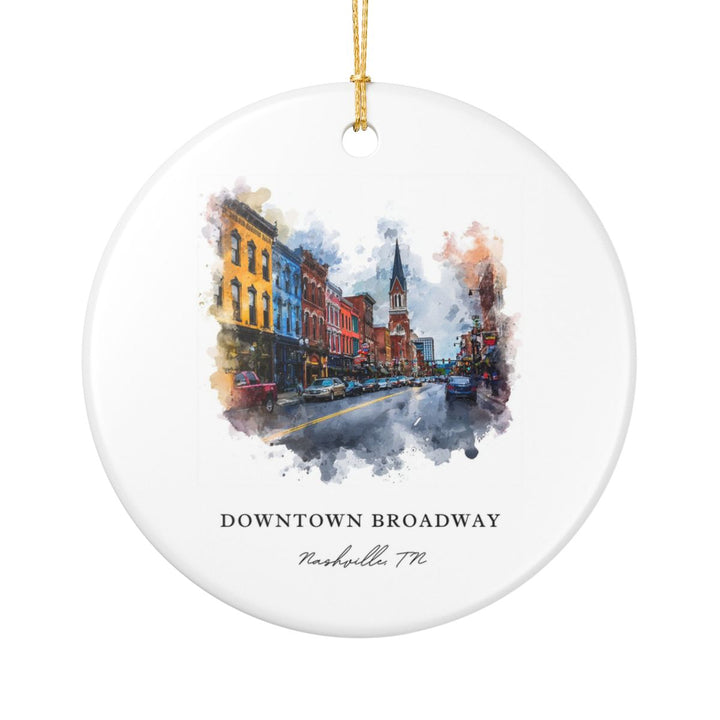 Nashville Tennessee Ornament: Unique Nashville Souvenir, Nashville Tennessee Xmas Decor, and Authentic Nashville Gift