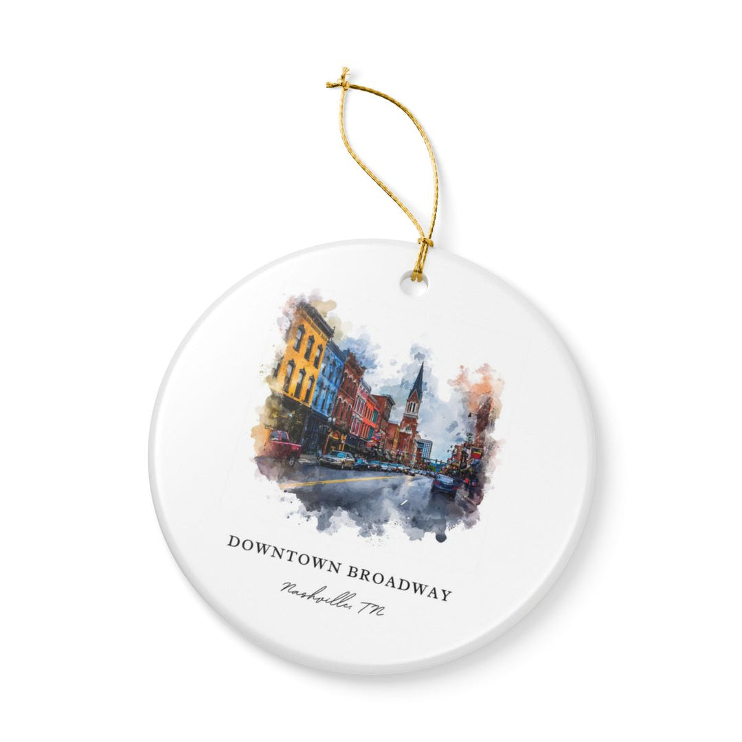 Nashville Tennessee Ornament: Unique Nashville Souvenir, Nashville Tennessee Xmas Decor, and Authentic Nashville Gift