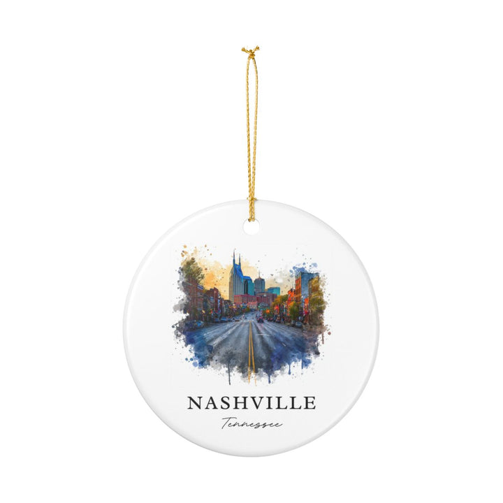 Nashville Tennessee Ornament: Unique Nashville Souvenir, Nashville Tennessee Xmas Decor, and Authentic Nashville Gift