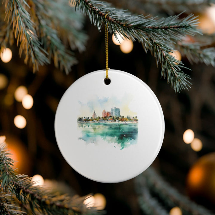 Nassau Bahamas Ornament: Unique Nassau Souvenir, Nassau Bahamas Xmas Decor, and Authentic Nassau Gift
