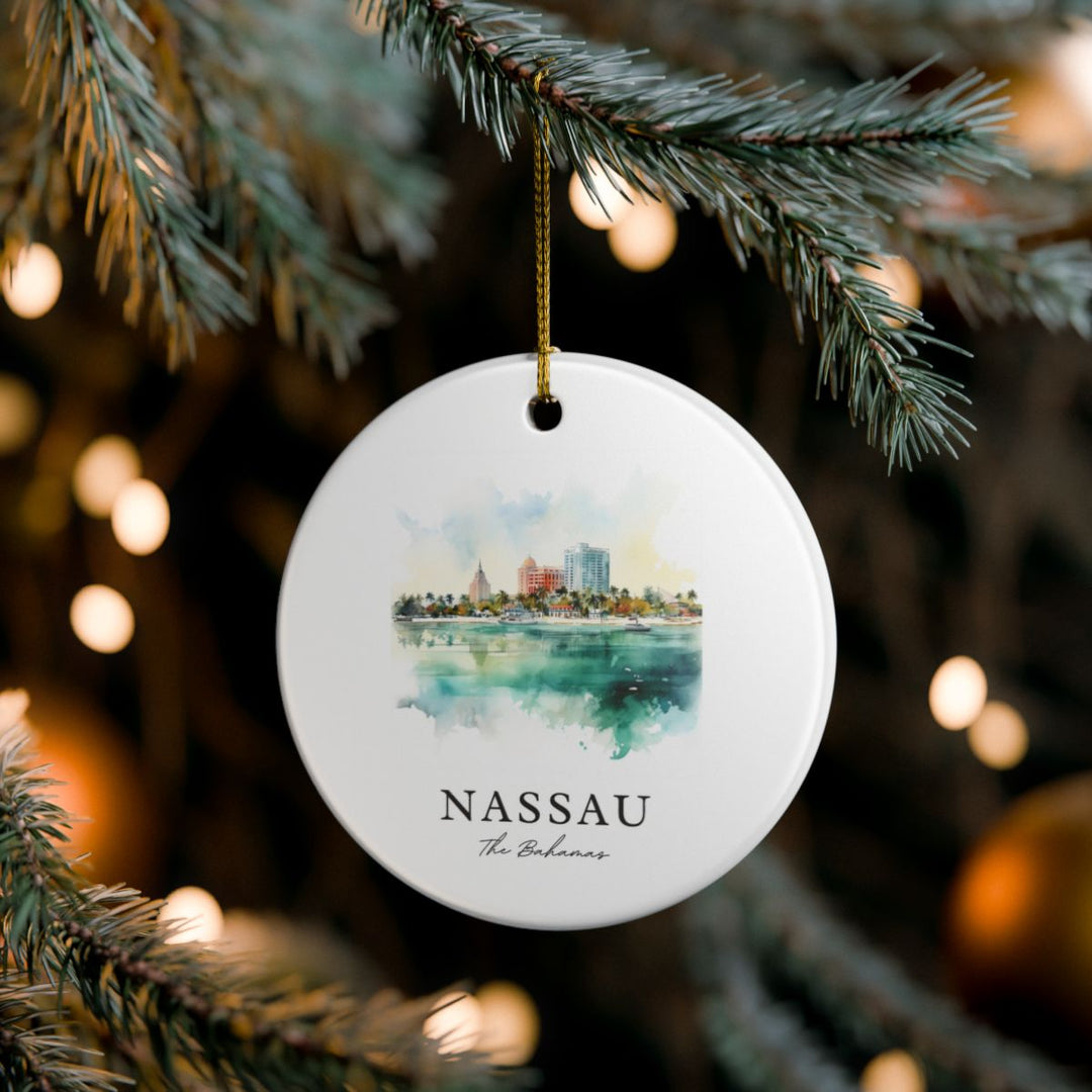 Nassau Bahamas Ornament | Christmas Travel Souvenir Gift