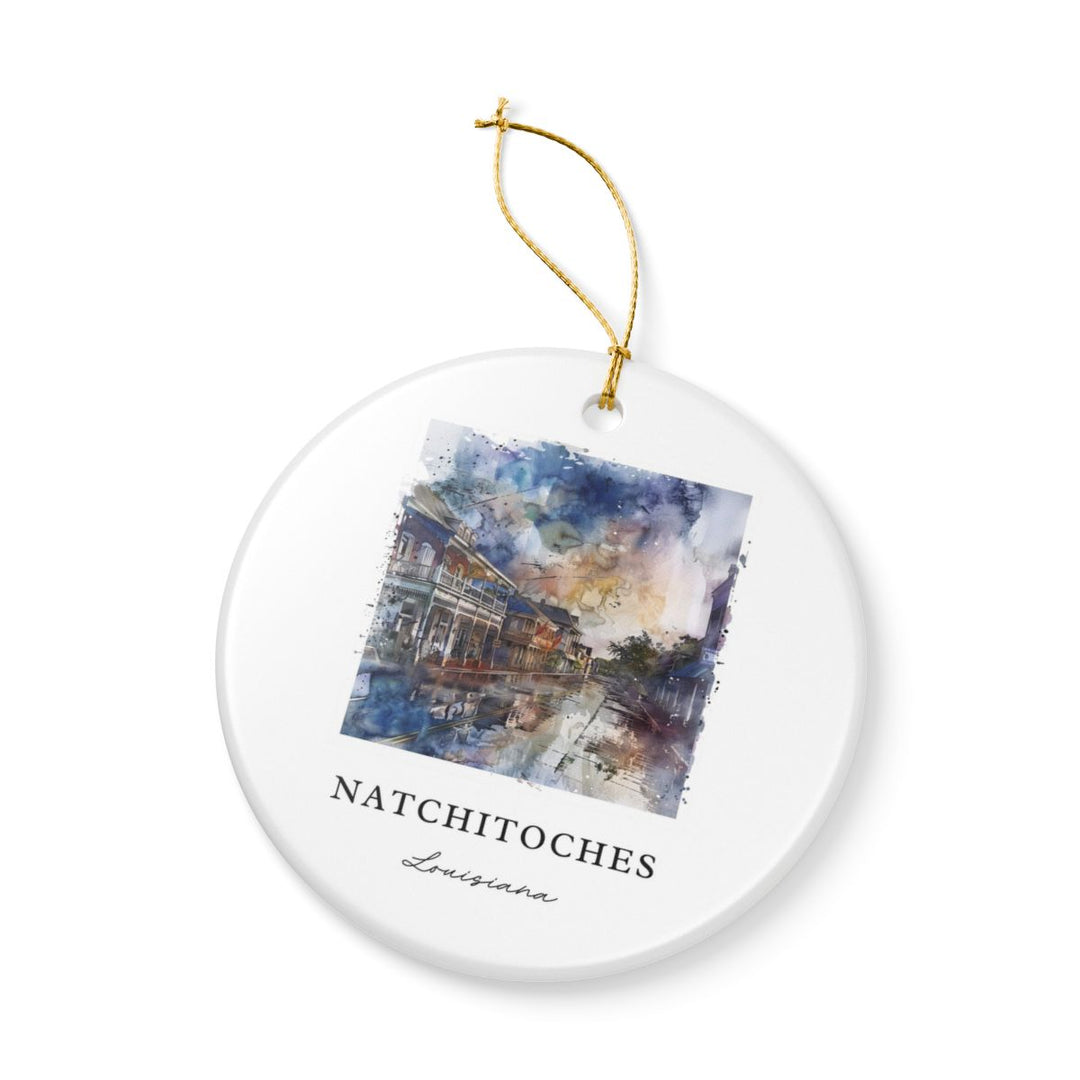 Natchitoches Louisiana Ornament: Unique Natchitoches Louisiana Souvenir, Natchitoches Louisiana Xmas Decor, and Authentic Natchitoches Louisiana Gift