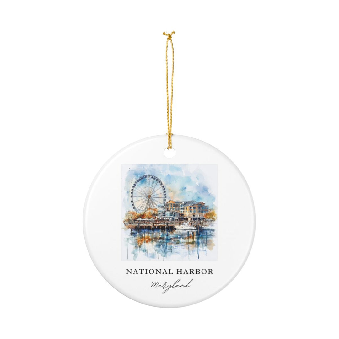 National Harbor Ornament: Unique National Harbor Souvenir, National Harbor Xmas Decor, and Authentic National Harbor Gift