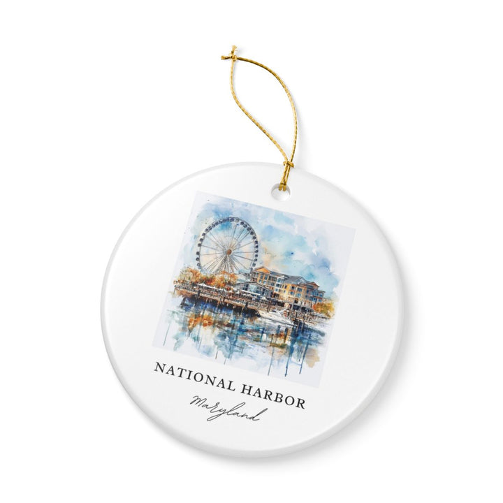 National Harbor Ornament: Unique National Harbor Souvenir, National Harbor Xmas Decor, and Authentic National Harbor Gift