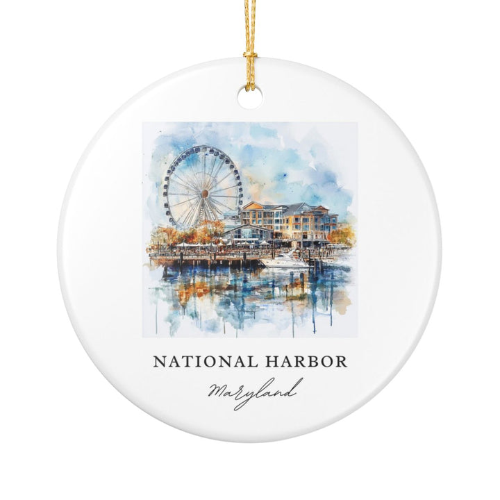 National Harbor Ornament: Unique National Harbor Souvenir, National Harbor Xmas Decor, and Authentic National Harbor Gift