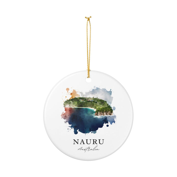 Nauru Australia Ornament: Unique Nauru Souvenir, Nauru Australia Xmas Decor, and Authentic Nauru Gift