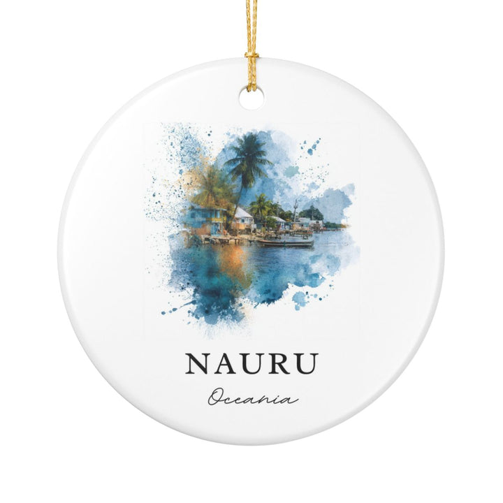 Nauru Micronesia Ornament: Unique Nauru Micronesia Souvenir, Nauru Micronesia Xmas Decor, and Authentic Nauru Micronesia Gift
