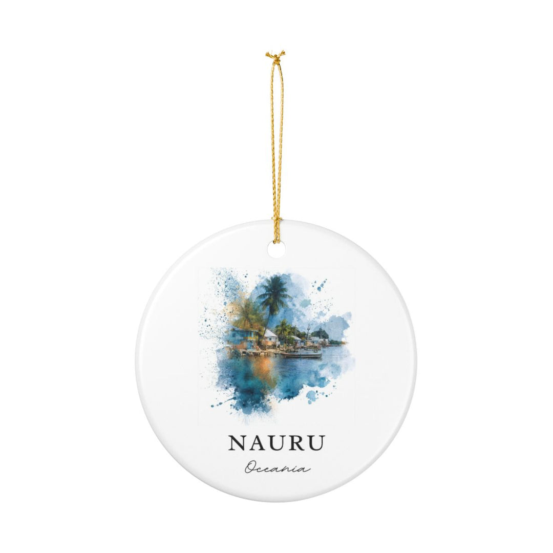 Nauru Micronesia Ornament: Unique Nauru Micronesia Souvenir, Nauru Micronesia Xmas Decor, and Authentic Nauru Micronesia Gift