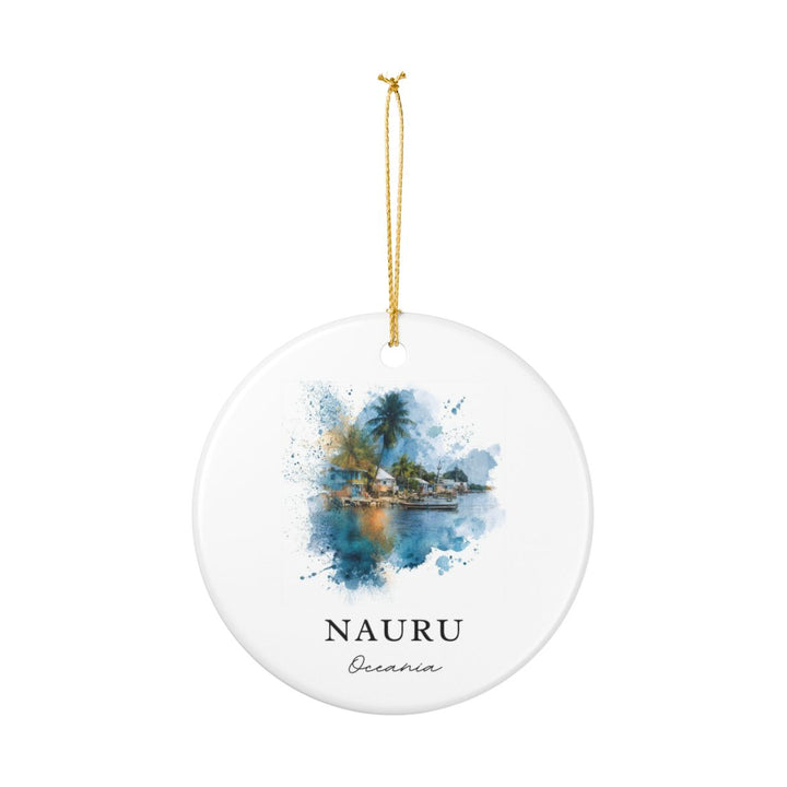 Nauru Micronesia Ornament: Unique Nauru Micronesia Souvenir, Nauru Micronesia Xmas Decor, and Authentic Nauru Micronesia Gift