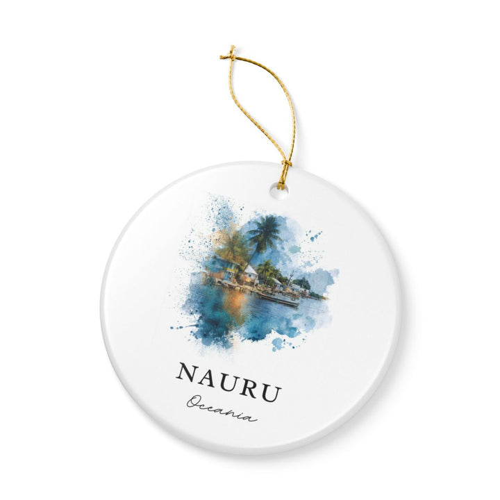 Nauru Micronesia Ornament: Unique Nauru Micronesia Souvenir, Nauru Micronesia Xmas Decor, and Authentic Nauru Micronesia Gift