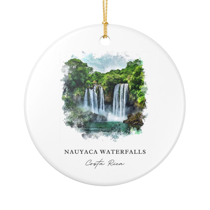 Nauyaca Waterfalls Costa Rica Ornament: Unique Nauyaca Waterfalls Costa Rica Souvenir, Nauyaca Waterfalls Costa Rica Xmas Decor