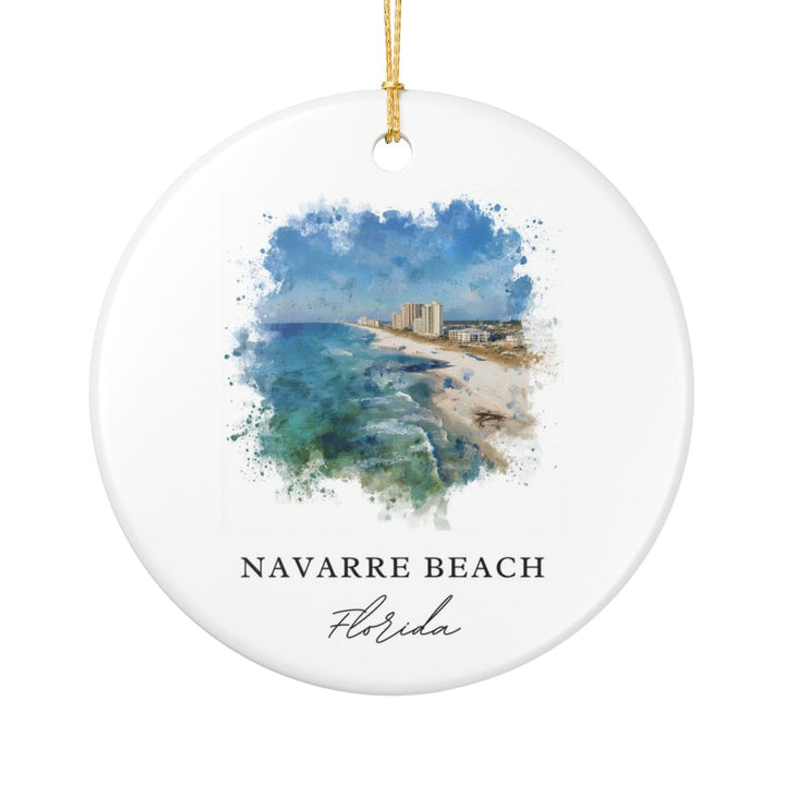 Navarre Beach Florida Ornament | Christmas Travel Souvenir Gift