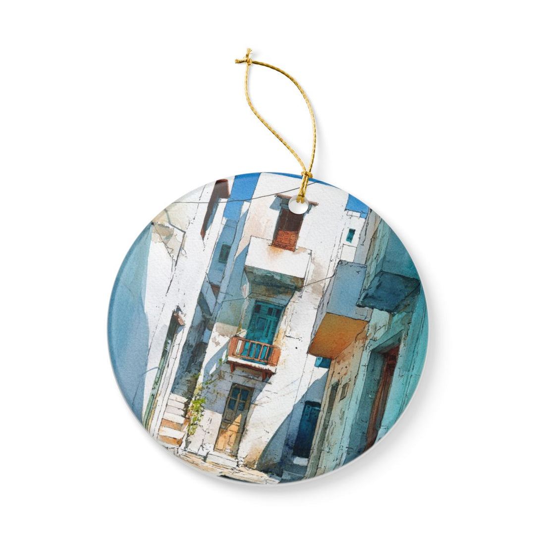 Naxos Greece Ornament: Unique Naxos Souvenir, Naxos Greece Xmas Decor, and Authentic Naxos Gift