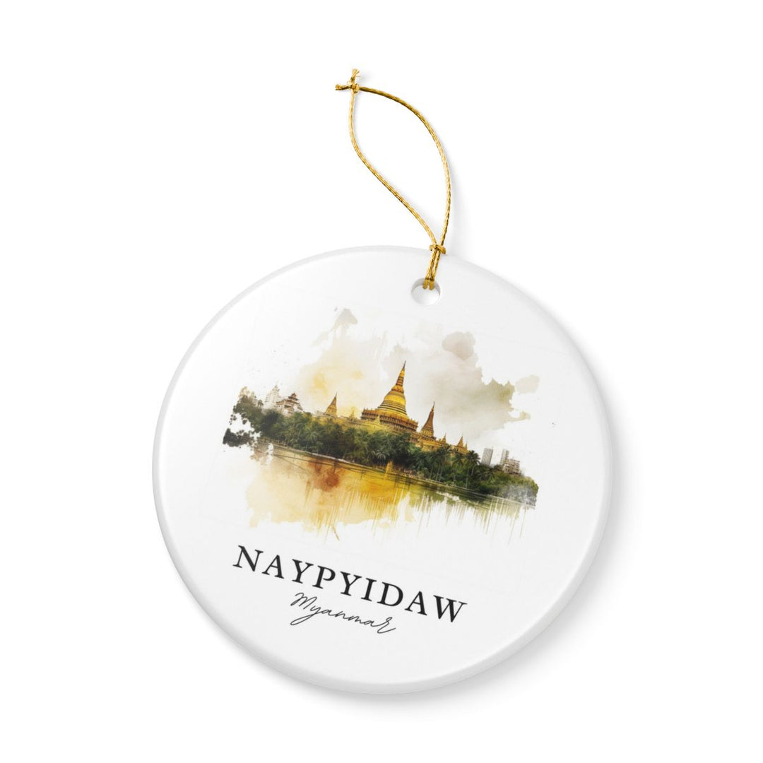 Naypyidaw Myanmar Ornament: Unique Naypyidaw Myanmar Souvenir, Naypyidaw Myanmar Xmas Decor, and Authentic Naypyidaw Myanmar Gift