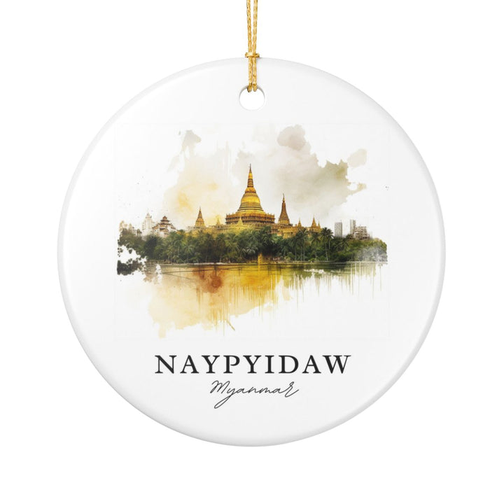 Naypyidaw Myanmar Ornament: Unique Naypyidaw Myanmar Souvenir, Naypyidaw Myanmar Xmas Decor, and Authentic Naypyidaw Myanmar Gift