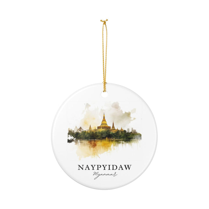 Naypyidaw Myanmar Ornament: Unique Naypyidaw Myanmar Souvenir, Naypyidaw Myanmar Xmas Decor, and Authentic Naypyidaw Myanmar Gift