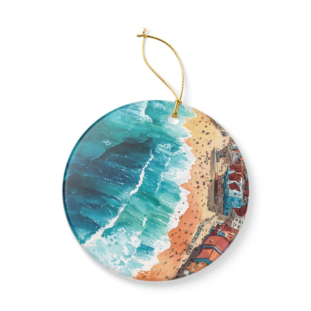 Nazare Portugal Ornament: Unique Nazare Souvenir, Nazare Portugal Xmas Decor, and Authentic Nazare Gift