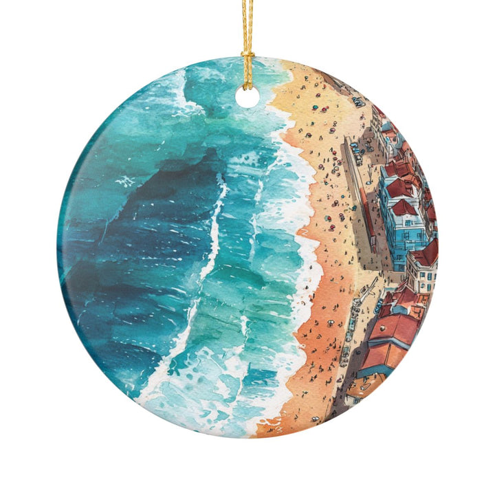 Nazare Portugal Ornament: Unique Nazare Souvenir, Nazare Portugal Xmas Decor, and Authentic Nazare Gift