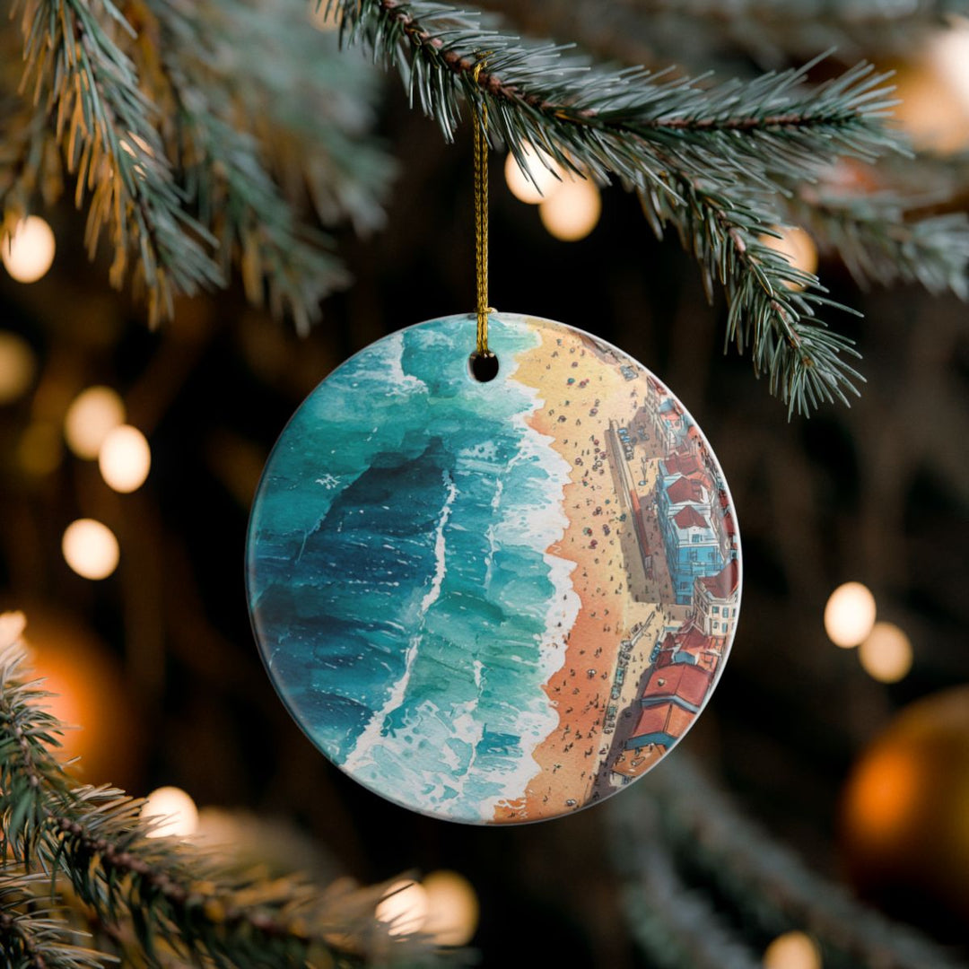 Nazare Portugal Ornament: Unique Nazare Souvenir, Nazare Portugal Xmas Decor, and Authentic Nazare Gift
