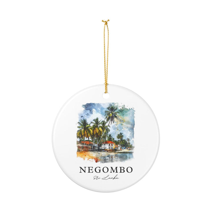 Negombo Sri Lanka Ornament: Unique Negombo Souvenir, Negombo Sri Lanka Xmas Decor, and Authentic Negombo Gift
