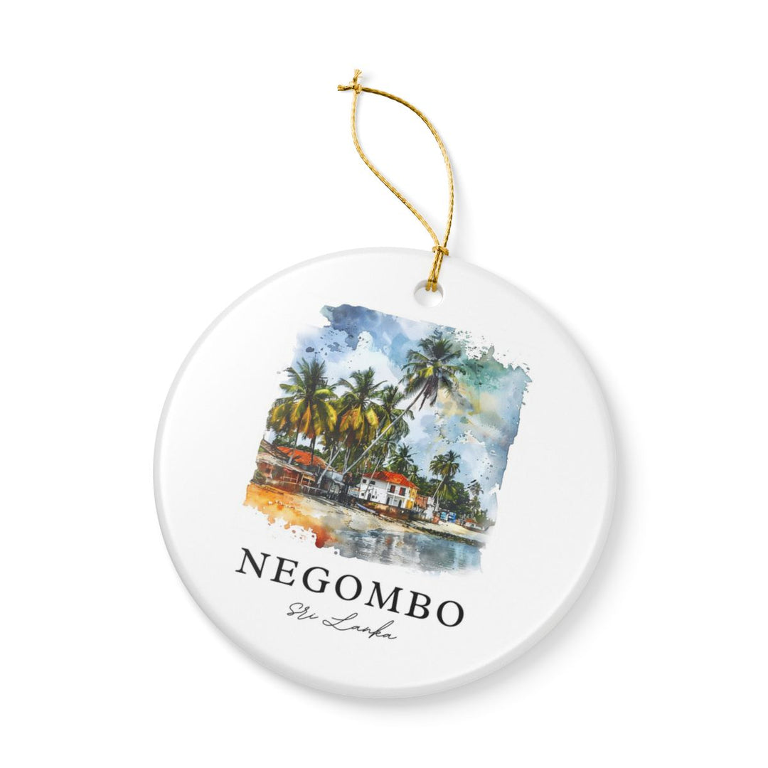 Negombo Sri Lanka Ornament: Unique Negombo Souvenir, Negombo Sri Lanka Xmas Decor, and Authentic Negombo Gift