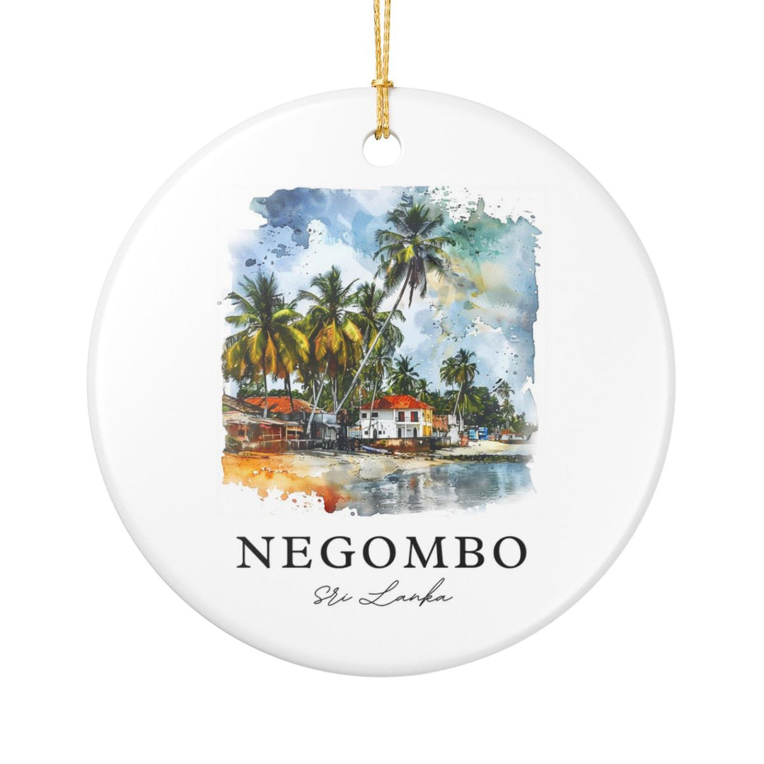 Negombo Sri Lanka Ornament: Unique Negombo Souvenir, Negombo Sri Lanka Xmas Decor, and Authentic Negombo Gift