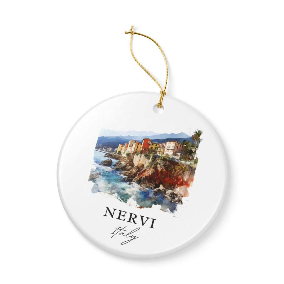 Nervi Italy Ornament: Unique Nervi Souvenir, Nervi Italy Xmas Decor, and Authentic Nervi Gift