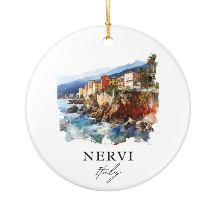 Nervi Italy Ornament: Unique Nervi Souvenir, Nervi Italy Xmas Decor, and Authentic Nervi Gift
