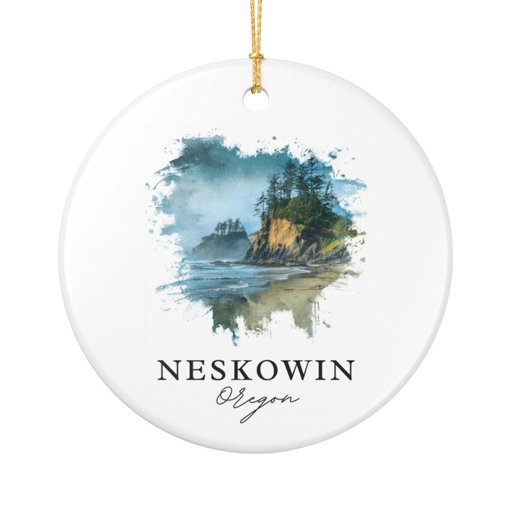 Neskowin Oregon Ornament: Unique Neskowin Souvenir, Neskowin Oregon Xmas Decor, and Authentic Neskowin Gift
