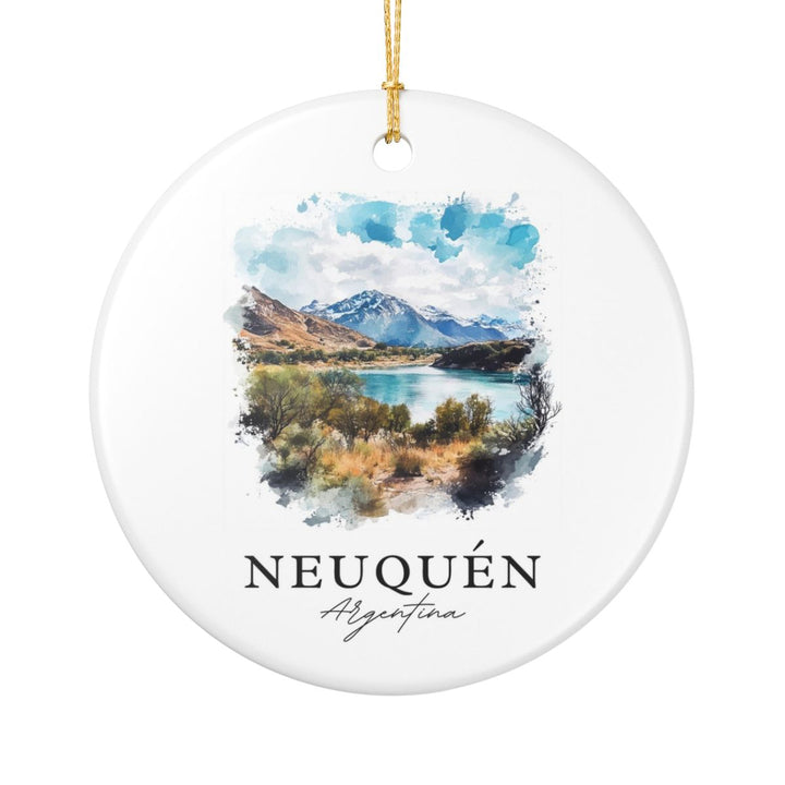 Neuquén Argentina Ornament: Unique Neuquén Souvenir, Neuquén Argentina Xmas Decor, and Authentic Neuquén Gift
