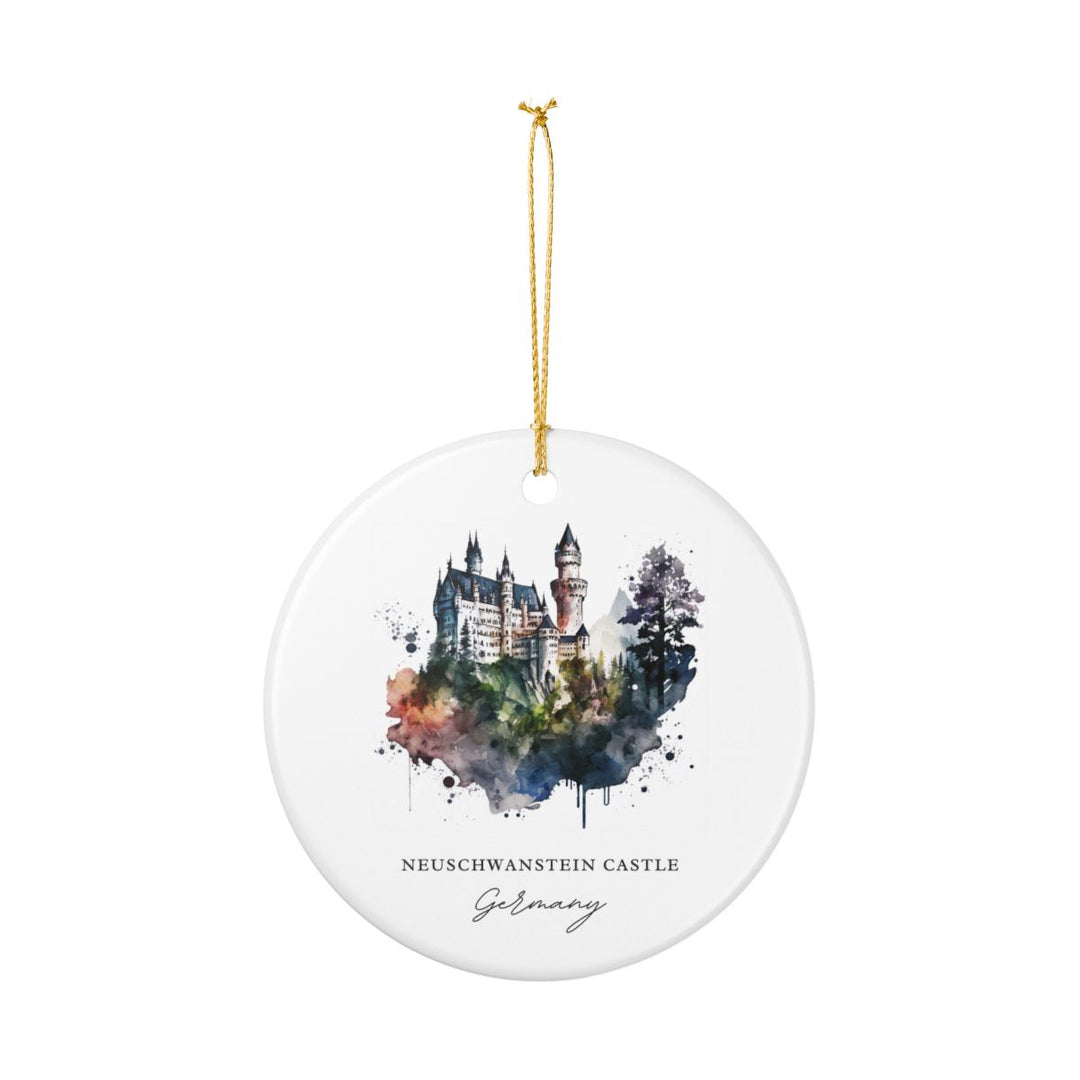 Neuschwanstein Castle Germany Ornament: Unique Neuschwanstein Castle Souvenir, Neuschwanstein Castle Germany Xmas Decor, and Authentic Neuschwanstein Castle Gift