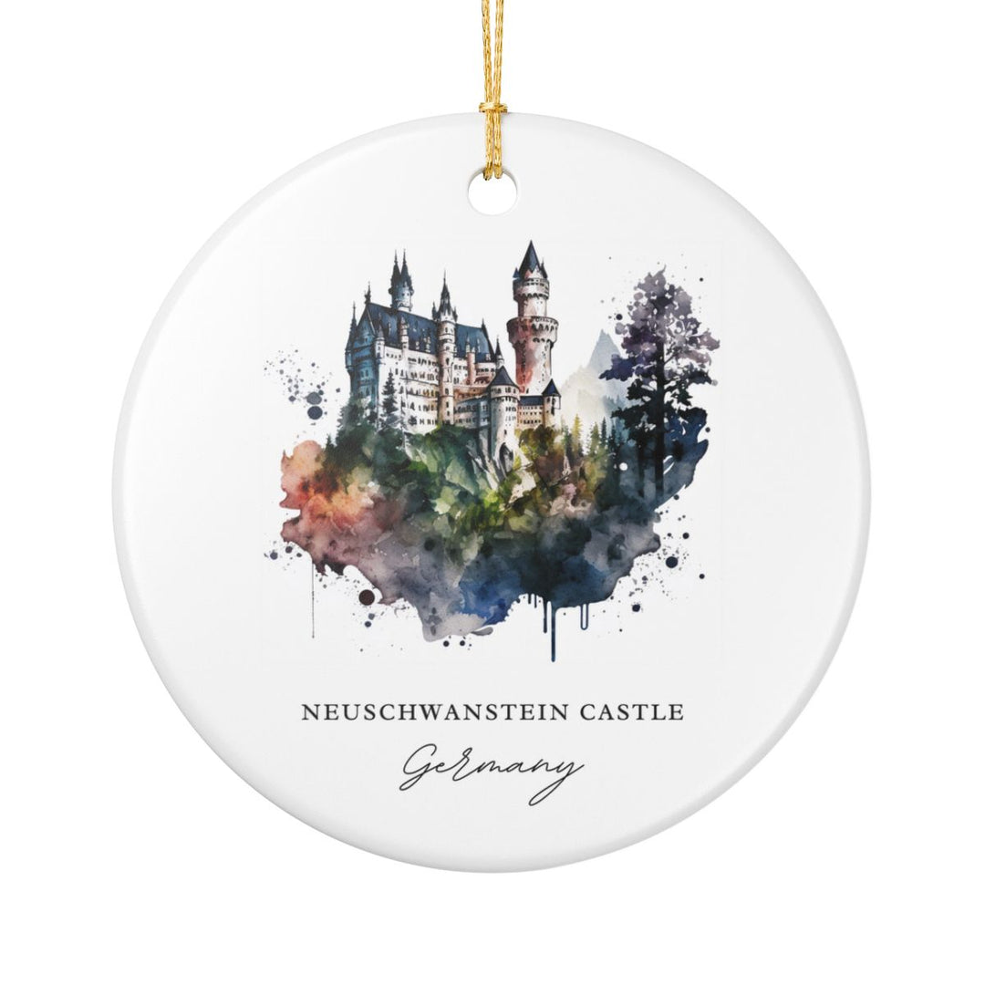 Neuschwanstein Castle Germany Ornament: Unique Neuschwanstein Castle Souvenir, Neuschwanstein Castle Germany Xmas Decor, and Authentic Neuschwanstein Castle Gift