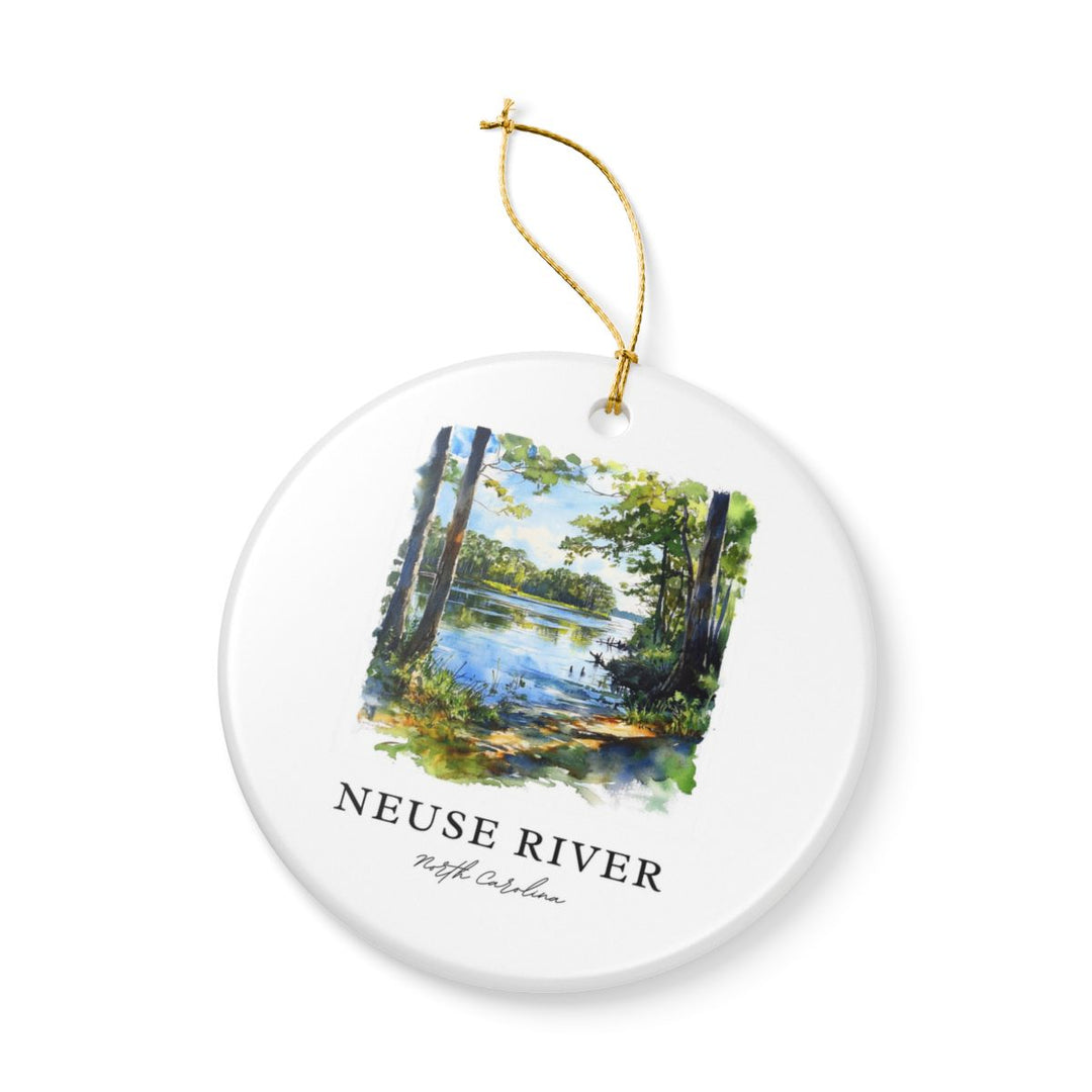 Neuse River North Carolina USA Ornament: Unique Neuse River Souvenir, Neuse River North Carolina Xmas Decor, and Authentic Neuse River Gift