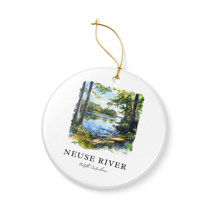 Neuse River North Carolina USA Ornament: Unique Neuse River Souvenir, Neuse River North Carolina Xmas Decor, and Authentic Neuse River Gift