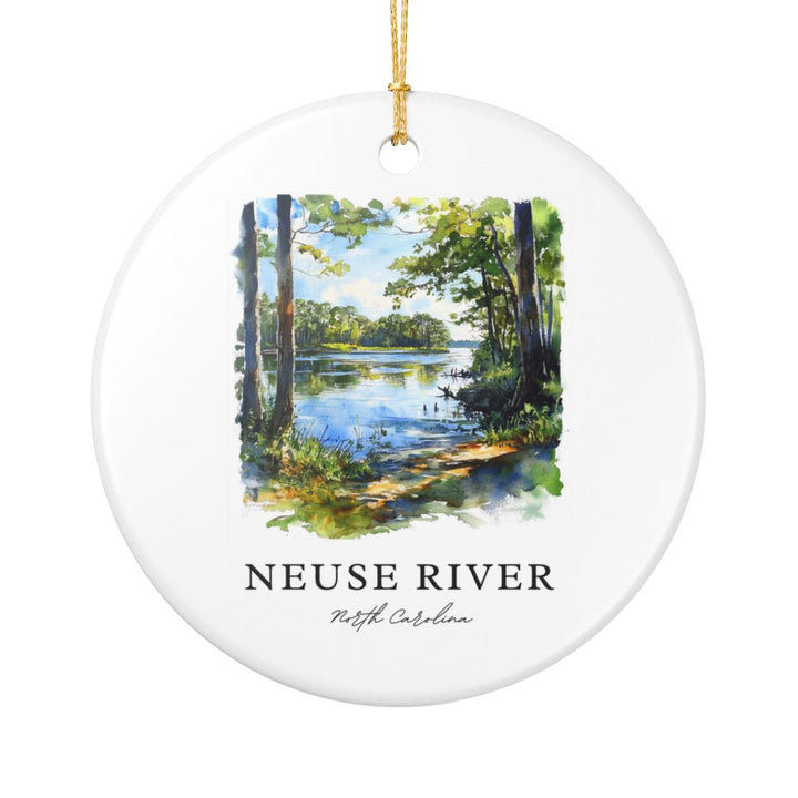 Neuse River North Carolina USA Ornament: Unique Neuse River Souvenir, Neuse River North Carolina Xmas Decor, and Authentic Neuse River Gift
