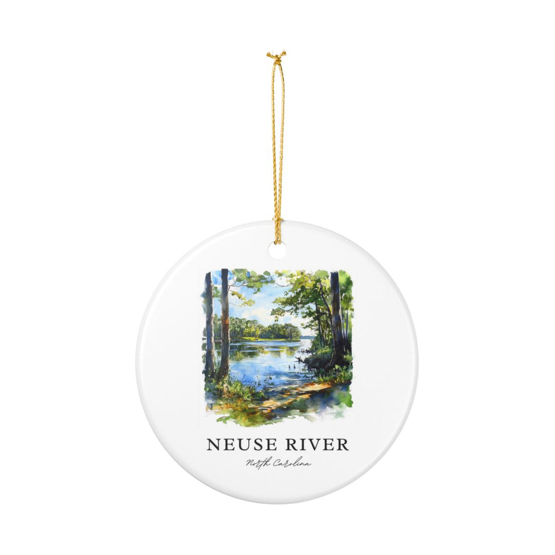 Neuse River North Carolina USA Ornament: Unique Neuse River Souvenir, Neuse River North Carolina Xmas Decor, and Authentic Neuse River Gift