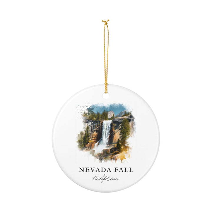 Nevada Fall California USA Ornament: Unique Nevada Fall Souvenir, Nevada Fall California Xmas Decor, and Authentic Nevada Fall Gift