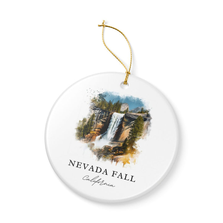 Nevada Fall California USA Ornament: Unique Nevada Fall Souvenir, Nevada Fall California Xmas Decor, and Authentic Nevada Fall Gift
