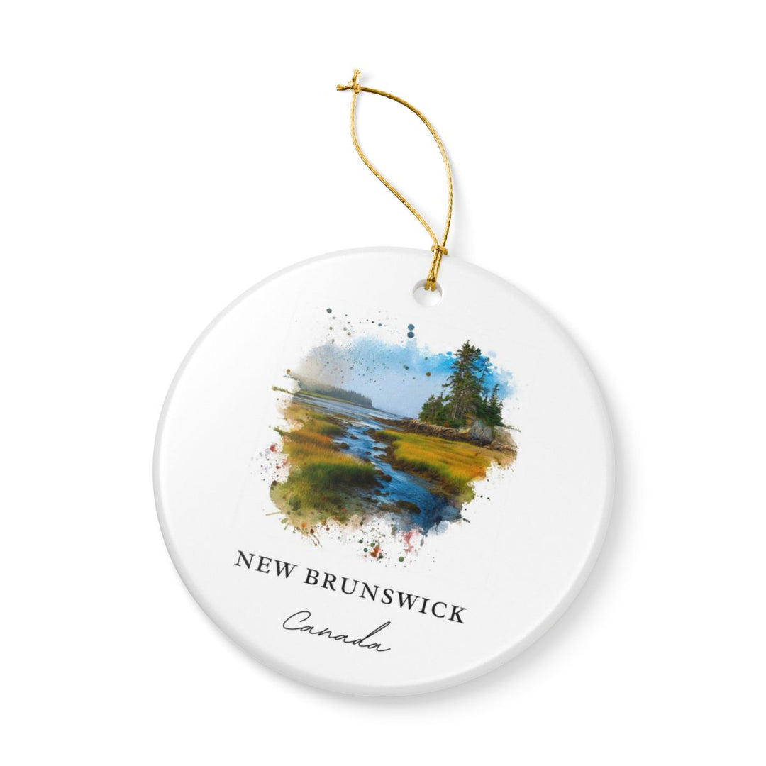 New Brunswick Canada Ornament: Unique New Brunswick Souvenir, New Brunswick Canada Xmas Decor, and Authentic New Brunswick Gift