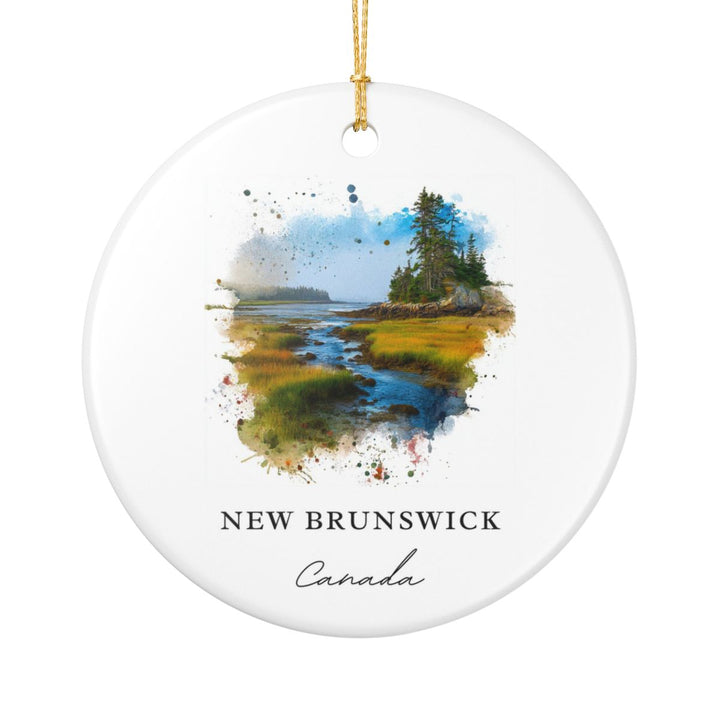 New Brunswick Canada Ornament: Unique New Brunswick Souvenir, New Brunswick Canada Xmas Decor, and Authentic New Brunswick Gift