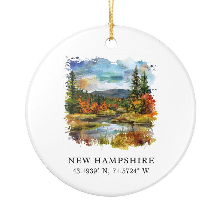 New Hampshire Ornament | Christmas Travel Souvenir Gift