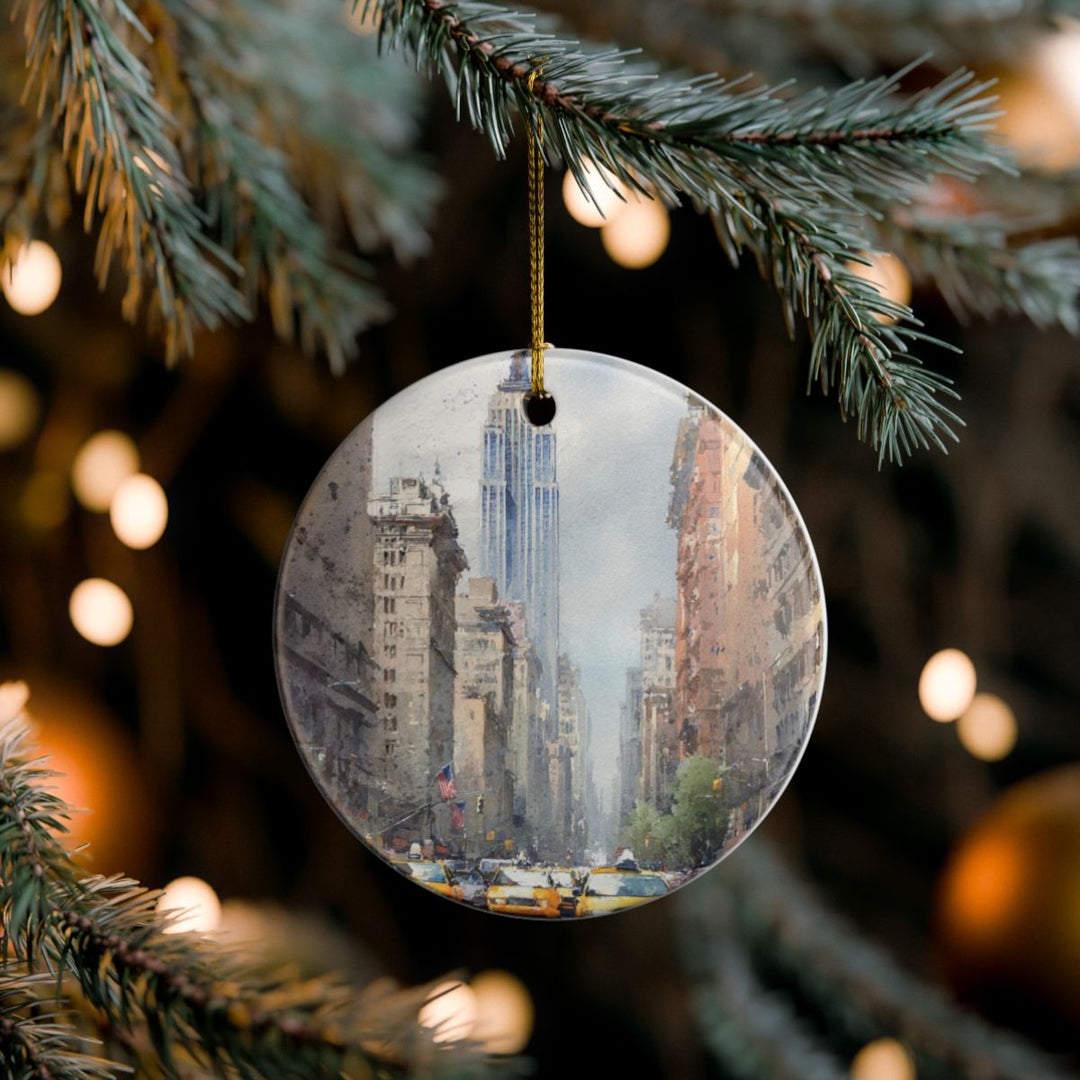 New York City USA Ornament: Unique New York City Souvenir, New York City USA Xmas Decor, and Authentic New York City Gift