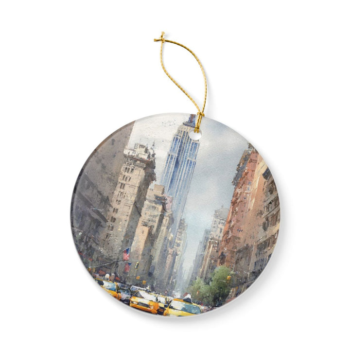 New York City USA Ornament: Unique New York City Souvenir, New York City USA Xmas Decor, and Authentic New York City Gift