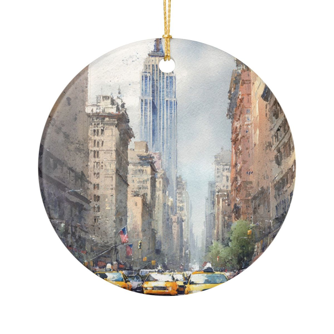 New York City USA Ornament: Unique New York City Souvenir, New York City USA Xmas Decor, and Authentic New York City Gift
