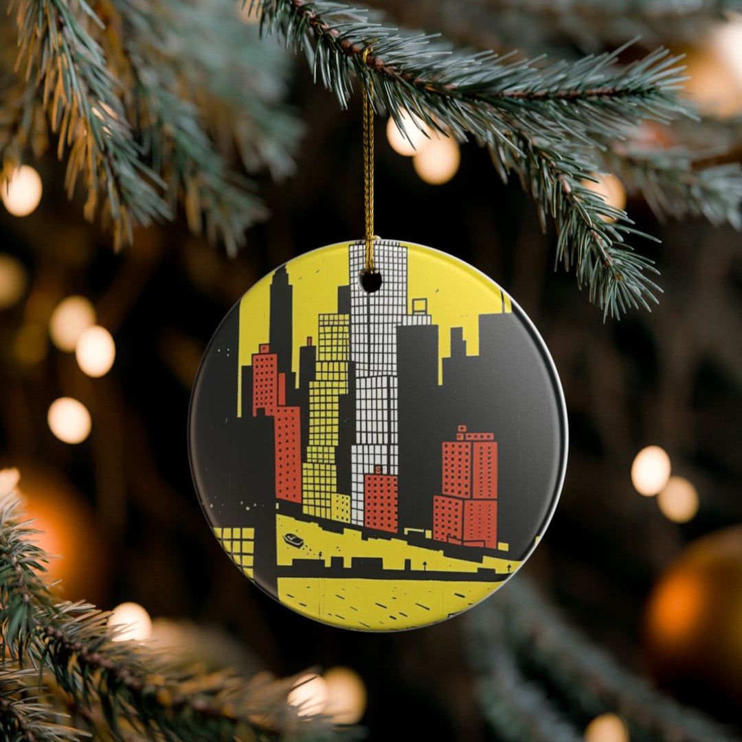 New York City USA Ornament: Unique New York City Souvenir, New York City USA Xmas Decor, and Authentic New York City Gift