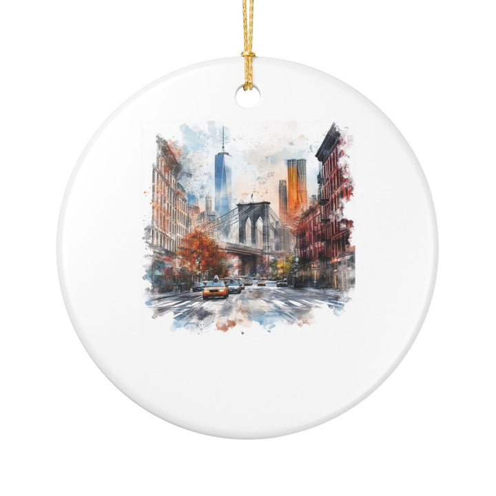 New York City USA Ornament: Unique New York City Souvenir, New York City USA Xmas Decor, and Authentic New York City Gift